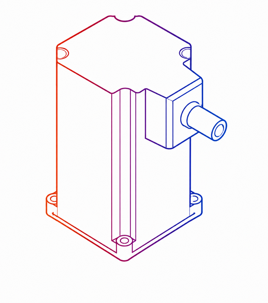 Step motor assy (motor+pulley)